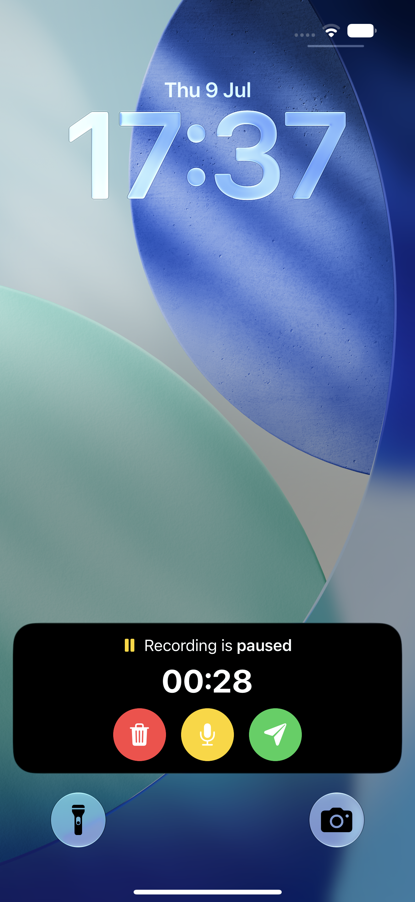 Microphone paused